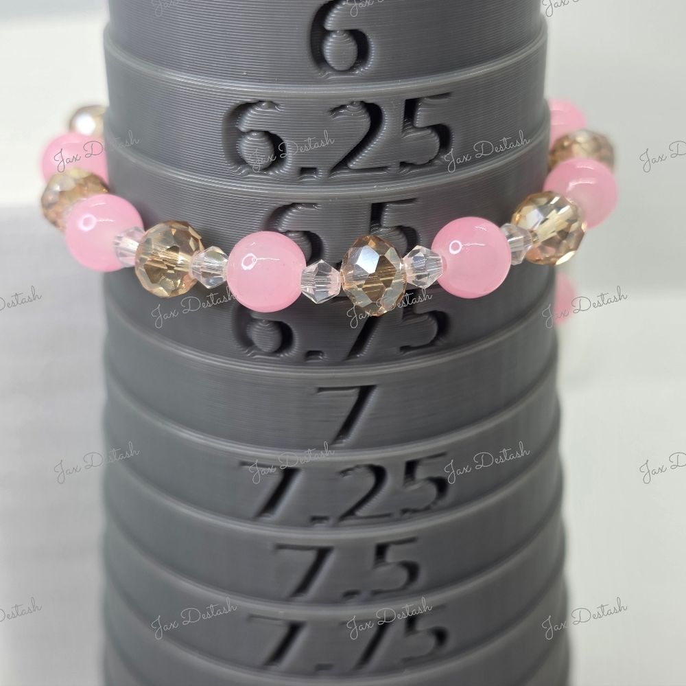 Pink and Gold Butterfly Charm Bracelet BR209 - Picture 3 of 3